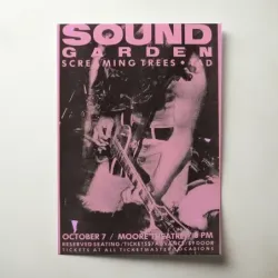 Soundgarden and Screaming Trees – Moore Theatre Fine Art Concert Poster