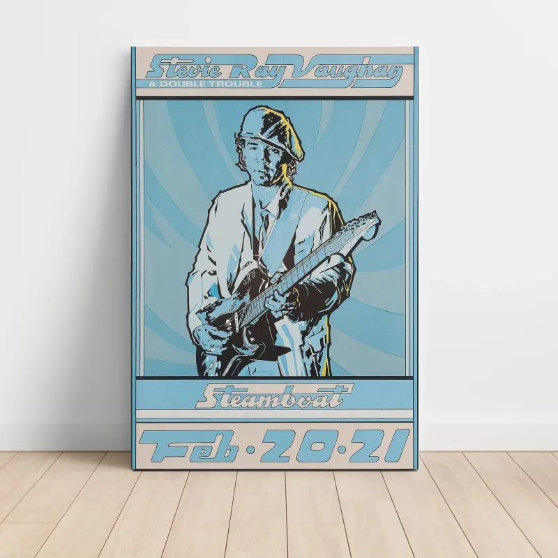 Stevie Ray Vaughan and Double Trouble – Steamboat Fine Art Concert Poster