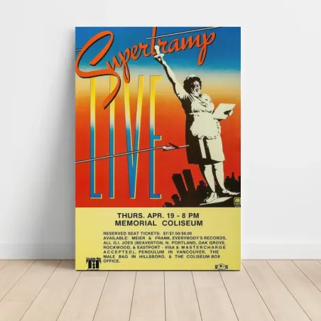 Supertramp – Live Memorial Coliseum Fine Art Concert Poster