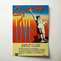 Supertramp – Live Memorial Coliseum Fine Art Concert Poster