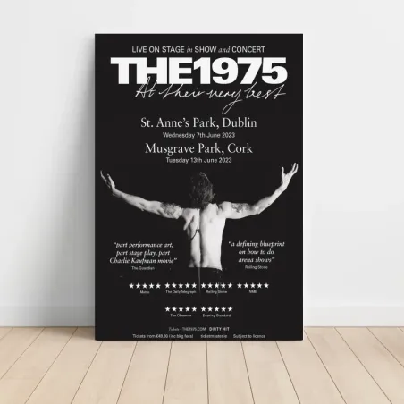 The 1975 – St Anne's Park Dublin and Musgrave Park Cork 2023 Fine Art Concert Poster