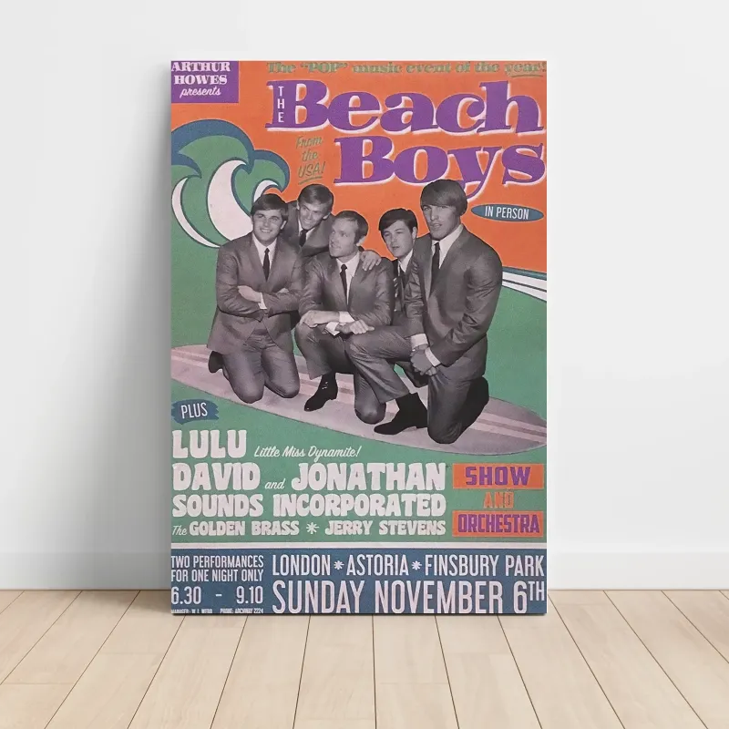 The Beach Boys – Astoria Finsbury Park London Fine Art Concert Poster