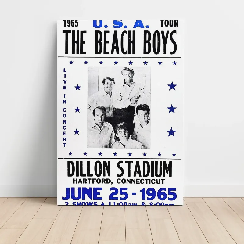 The Beach Boys – Dillon Stadium Hartford 1965 Fine Art Concert Poster