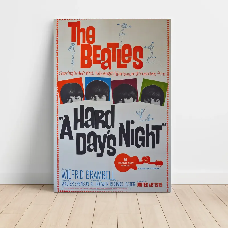 The Beatles – A Hard Day's Night Film Poster Fine Art Music Poster