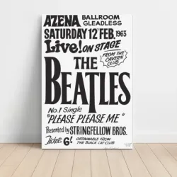 The Beatles – Azena Ballroom Gleadless 1963 Fine Art Concert Poster