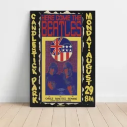 The Beatles – Candlestick Park San Francisco Fine Art Concert Poster