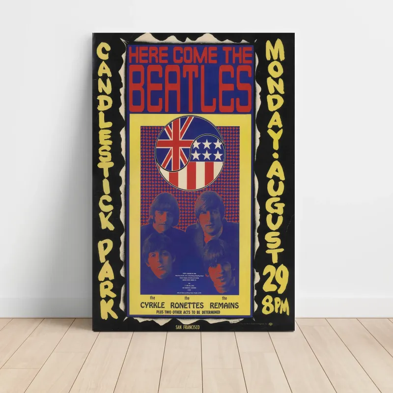 The Beatles – Candlestick Park San Francisco Fine Art Concert Poster