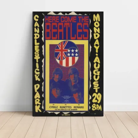 The Beatles – Candlestick Park San Francisco Fine Art Concert Poster