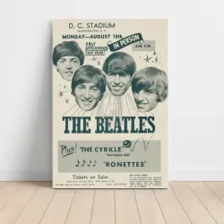 The Beatles – DC Stadium Washington Fine Art Concert Poster