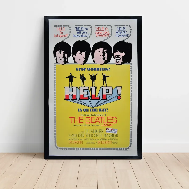 The Beatles – Help! Film Poster Fine Art Music Poster