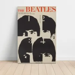 The Beatles – Polish Film Poster 1 2 3 4 Fine Art Music Poster