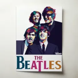 The Beatles – Pop Art Portrait Fine Art Music Poster