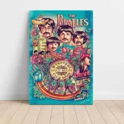 The Beatles – Sgt Pepper's Illustrated Fine Art Music Poster