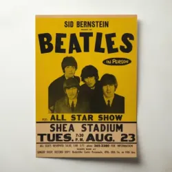 The Beatles – Shea Stadium All Star Show Fine Art Concert Poster