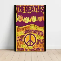 The Beatles – Song Titles Peace Fine Art Music Poster
