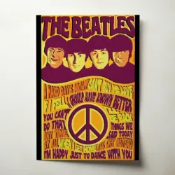 The Beatles – Song Titles Peace Fine Art Music Poster