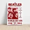 The Beatles – Washington Sports Arena 1964 Fine Art Concert Poster