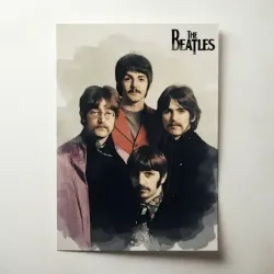 The Beatles – Watercolour Band Portrait Fine Art Music Poster