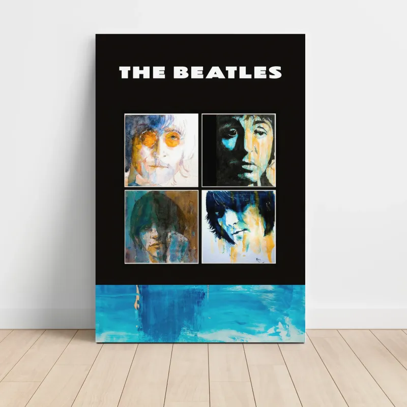 The Beatles – Watercolour Portraits Fine Art Music Poster