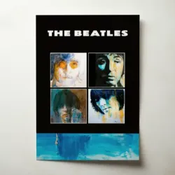The Beatles – Watercolour Portraits Fine Art Music Poster