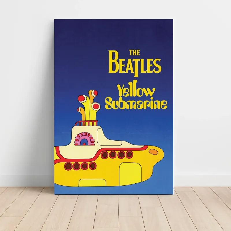 The Beatles – Yellow Submarine Blue Fine Art Music Poster