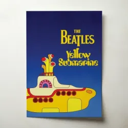 The Beatles – Yellow Submarine Blue Fine Art Music Poster