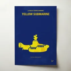 The Beatles – Yellow Submarine Minimal Fine Art Music Poster