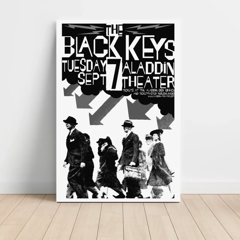 The Black Keys – Aladdin Theater Fine Art Concert Poster