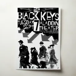 The Black Keys – Aladdin Theater Fine Art Concert Poster