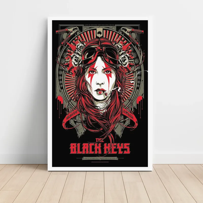 The Black Keys – Rod Laver Arena Melbourne Fine Art Concert Poster