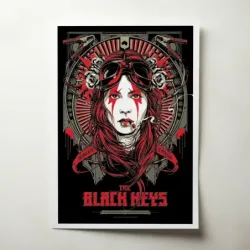 The Black Keys – Rod Laver Arena Melbourne Fine Art Concert Poster