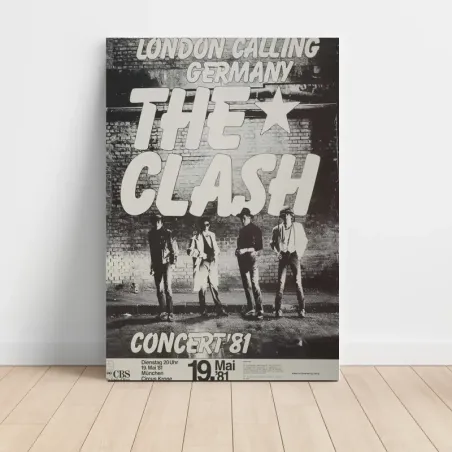 The Clash – London Calling Germany Concert '81 München Fine Art Concert Poster