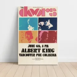 The Doors and Albert King – Vancouver PNE Coliseum Fine Art Concert Poster