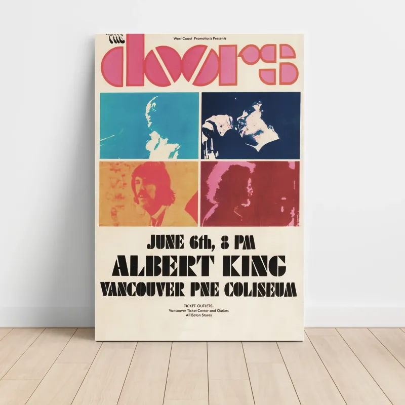 The Doors and Albert King – Vancouver PNE Coliseum Fine Art Concert Poster
