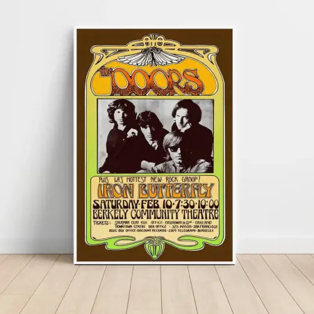 The Doors and Iron Butterfly – Berkeley Community Theatre Fine Art Concert Poster