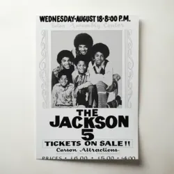 The Jackson 5 – Tulsa Assembly Center Fine Art Concert Poster