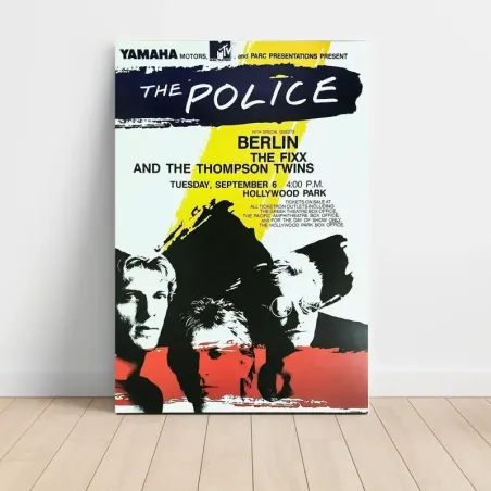 The Police and Thompson Twins – Hollywood Park Fine Art Concert Poster