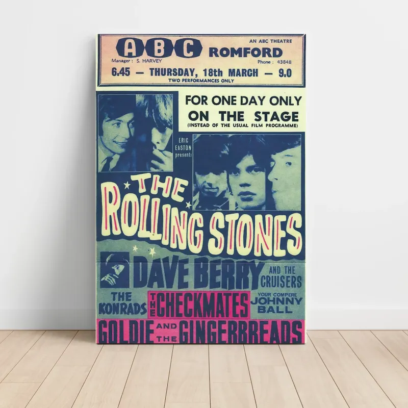 The Rolling Stones – ABC Romford Fine Art Concert Poster