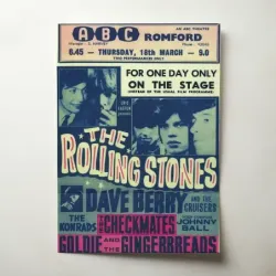 The Rolling Stones – ABC Romford Fine Art Concert Poster