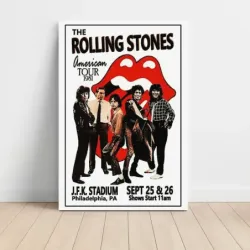 The Rolling Stones – American Tour 1981 JFK Stadium Philadelphia Fine Art Concert Poster