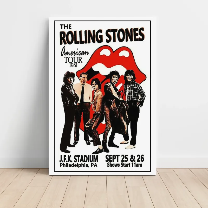 The Rolling Stones – American Tour 1981 JFK Stadium Philadelphia Fine Art Concert Poster
