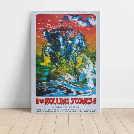 The Rolling Stones – Honolulu International Center Fine Art Concert Poster