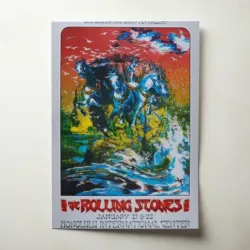 The Rolling Stones – Honolulu International Center Fine Art Concert Poster