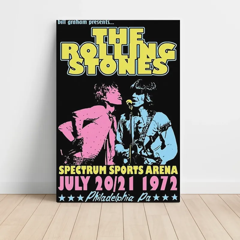 The Rolling Stones – Spectrum Sports Arena Philadelphia 1972 Fine Art Concert Poster