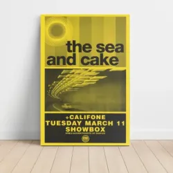 The Sea and Cake and Califone – Showbox Fine Art Concert Poster