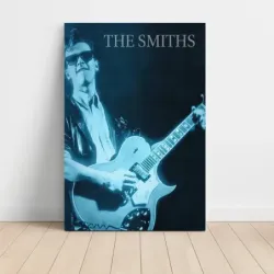 The Smiths – Guitarist Blue Photo Fine Art Music Poster
