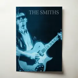The Smiths – Guitarist Blue Photo Fine Art Music Poster