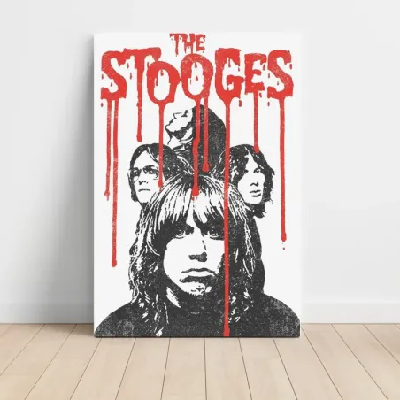 The Stooges – Red Drip Portrait Fine Art Music Poster