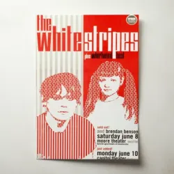 The White Stripes and Brendan Benson – Moore Theater Seattle Fine Art Concert Poster