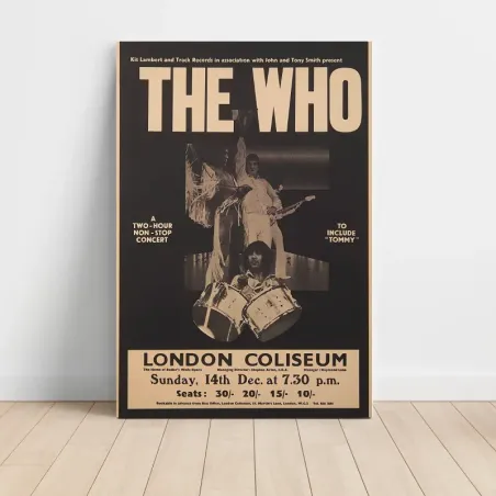 The Who – London Coliseum Tommy Fine Art Concert Poster